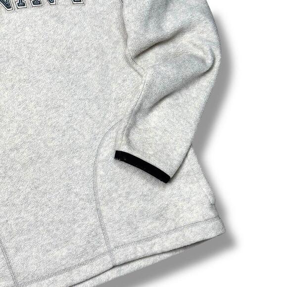 Vintage Old Navy 1/4 Zip Fleece Sweatshirt Y2K White Logo Patch Skater Men Sz M - Picture 4 of 13